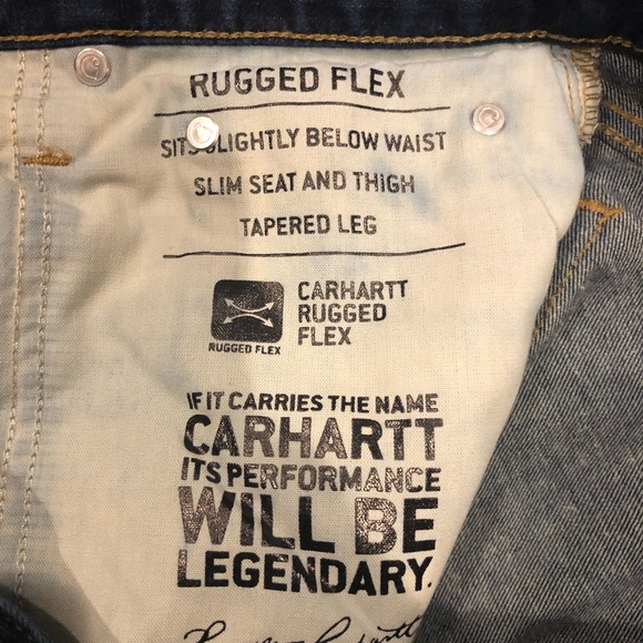Carhartt Relaxed Fit Rugged Flex Straight Leg Jeans 38 x 34 - Picture 4 of 5